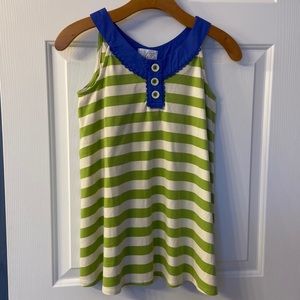 NWT Blue and green stripe tank tunic MJ